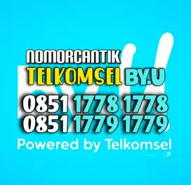 (bisa COD) Nomor Cantik Kartu TELKOMSEL by.U byU ABCD ABCD 1778 1779