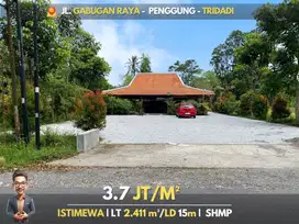 Dijual Tanah Istimewa + Bonus Joglo Restoran Siap Pakai + Murah Pol