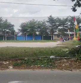 Tanah Keras,murah , tepi jalan besar lokasi Jl. Satria - Pekanbaru