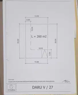 Jual Kavling Suvarna Sutera Cluster Daru Luas 260 meter Tangerang