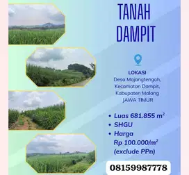 Dijual Tanah Luas SHGU Malang, Jawa Timur