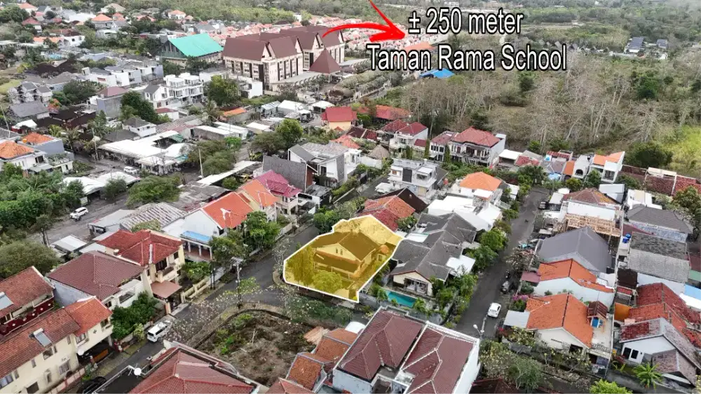 Tanah Hook One Gate System Dekat Taman Rama Puri Gading Jimbaran Bali