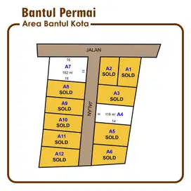 Tanah Murah Jogja: 162m2, SHM Pecah Unit