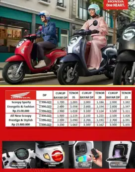 PROMO DP MOTOR BARU 
NEW SCOOPY PRESTIGE 2025 DP 800