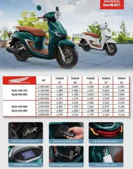 PROMO DP MOTOR BARU 
STYLO 160 CBS 2025 DP 3000