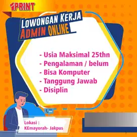 Dibutuhkan Admin Online Shop