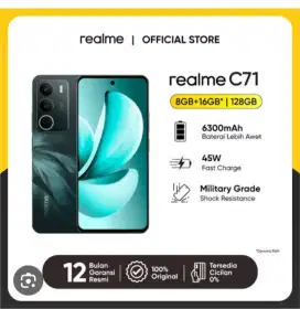 HP Realmi C71 8/128, baru 2 bulan & Garansi masih panjang