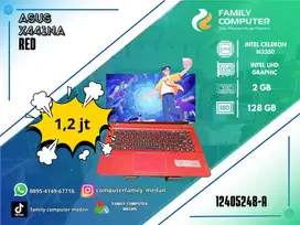 ASUS  X441NA RED|INTEL CELERON N3350|INTEL UHD GRAPHIC|2GB|128GB