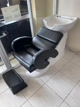 Bekas kursi washbak keramik LUVANCE barbershop salon pangkas rambut