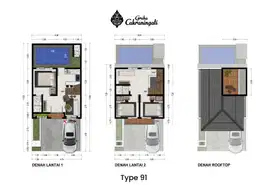 Rumah Villa 3 Lantai 2 Menit Alun Alun Batu View Indah Furnished