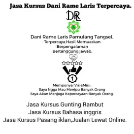Jasa Kursus Gnting Rmbut,Kursus Bhsa inggris,Psng iklan online Trprcya
