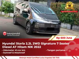 [GARANSI 5TH] Hyundai Staria 2.2L 2WD Signature Diesel Hitam 2022/2023