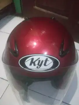 KYT Half Face DOT Red