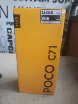 Hp POCO C71 RAM 4+4/128gb warna black layar 6,88