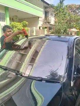 Ahlinya pasang kaca film mobil di jamin rapi