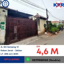 MP/LLG4961 LELANG rumah jl gili samping VI no 41 kebon jeruk jakbar