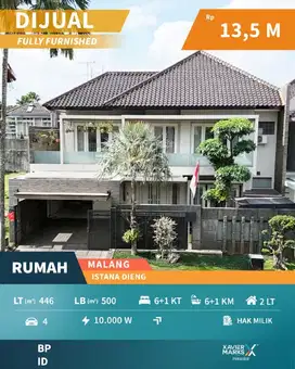 g030 Rumah Premium Full Furnished dengan Private Pool di Istana Dieng