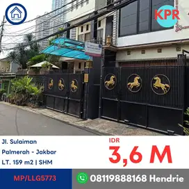 MP/LLG5773 LELANG 3 OKTOBER 2025 rumah jl sulaiman 23 palmerah jakbar