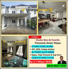 VTH0217 - Rumah Bagus, Fully Furnish, Cluster Favorit, Banjar Wijaya