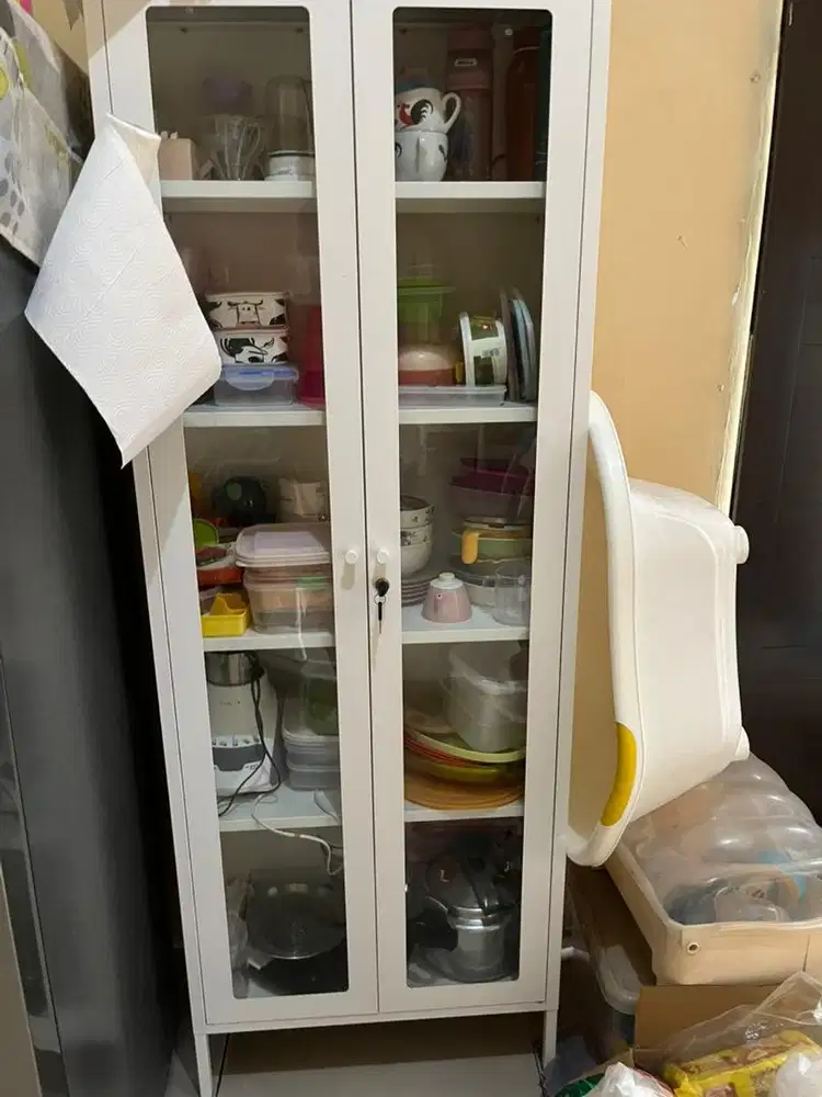 Lemari Informa FLINS HIGH CABINET 2 GLASS