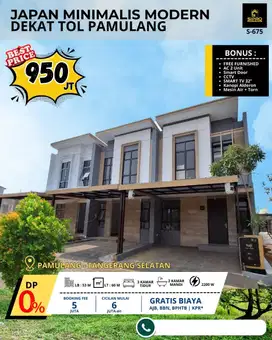 Rmh Cluster 2 Lt Dp 5 Jt All in Free Furnish dan subsidi Angs 3 thn