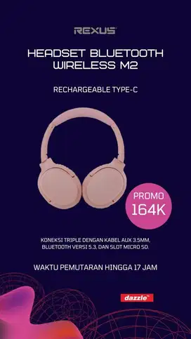 Rexus Headset Bluetooth Wireless M2