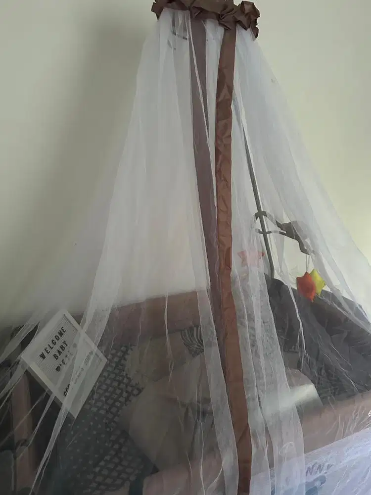 Dijual rugi tempat tidur bayi masih baru fulllset