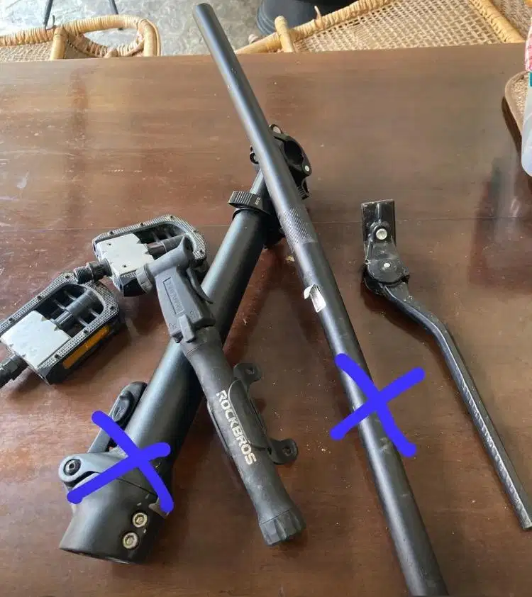 Jual ex sepeda lipat United Black Horse X