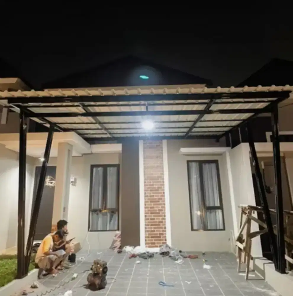 Kanopi baja ringan atap alderon double layer & single layer