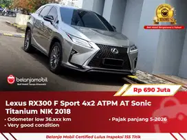[ GARANSI 5TH ] Lexus RX 300 RX300 F-Sport F Sport AT 2018 2019