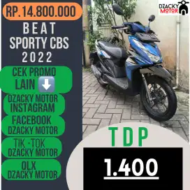 BEAT SPORTY CBS 2022 SECOND BERKUALITAS LIKE NEW