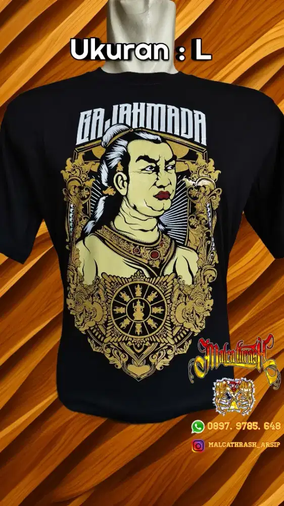 Kaos Katun Gajah Mada Majapahit