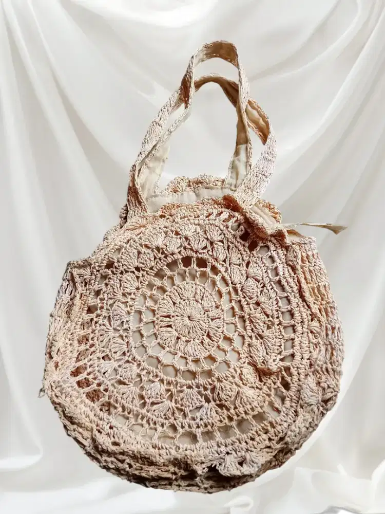 tas anyaman vintage wanita