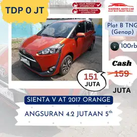 TDP Hanya 0 Juta Sienta V AT 2017 Orange