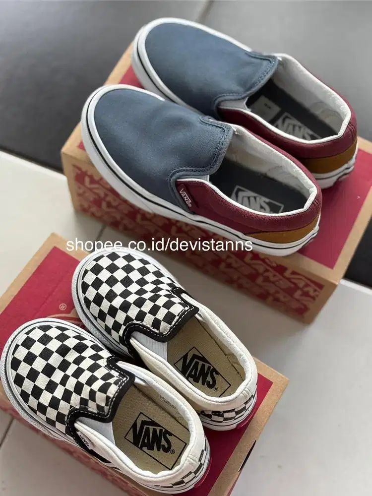 VANS SEPATU ANAK TODDLER - KIDS CLASSIC SLIP-ON CHECKERBOARD