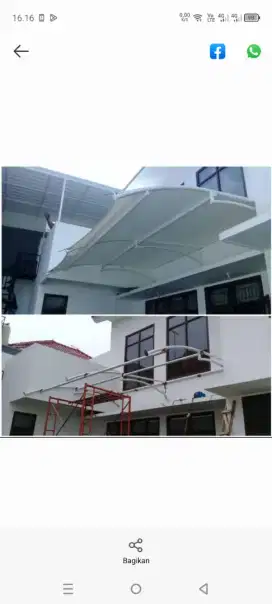 CARI CANOPY MEMBRANE MURAH || TOKO PASANG BAHAN TENDA KANOPI MEMBRANE