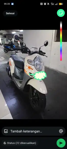Scoopy 2017 Warna Cream