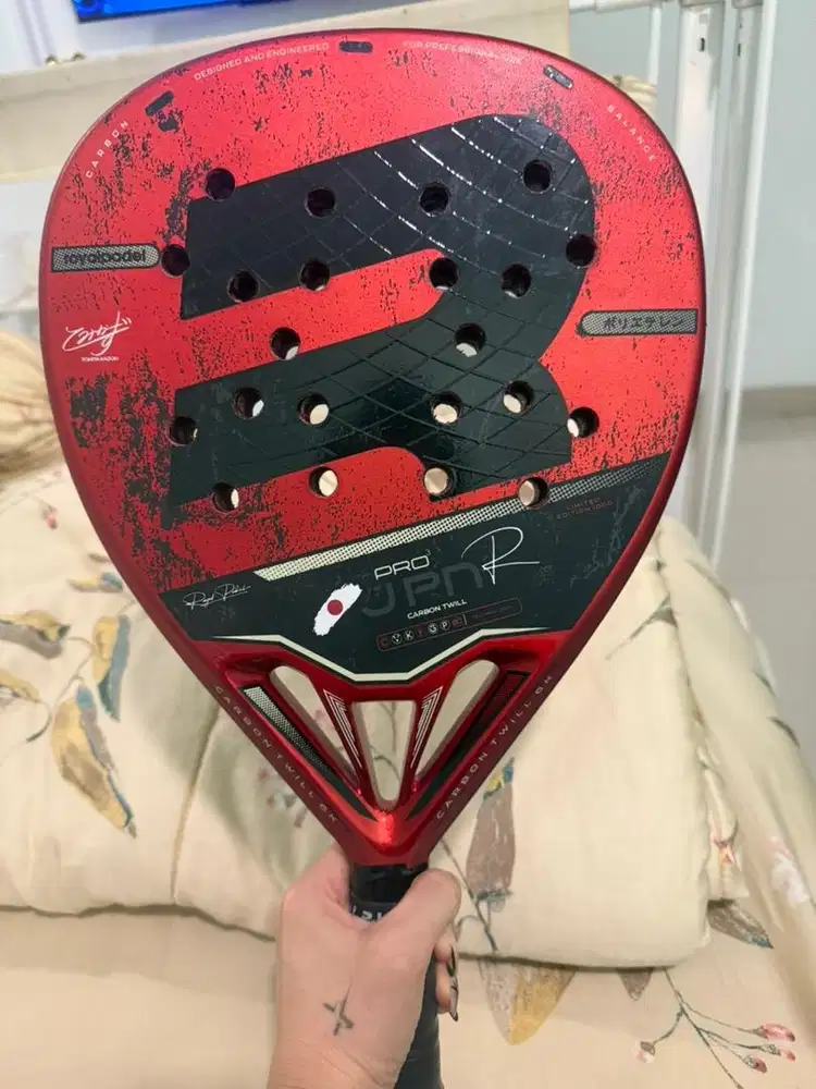 Raket Padel Royal Padel Pro Jpn Tomita Kazuki Red