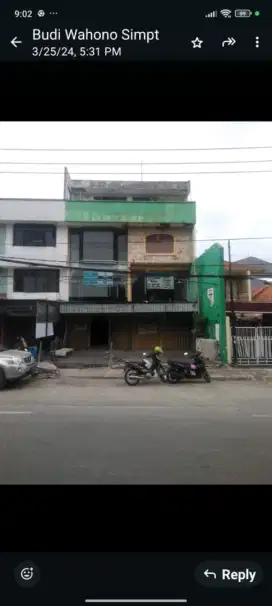 Ruko Ngagel Raya Lebar 9mtr Dijual 5,8M/Disewa 250jt