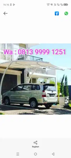 TENDA CANOPY MEMBRANE - TOKO PASANG KANOPI MEMBRANE