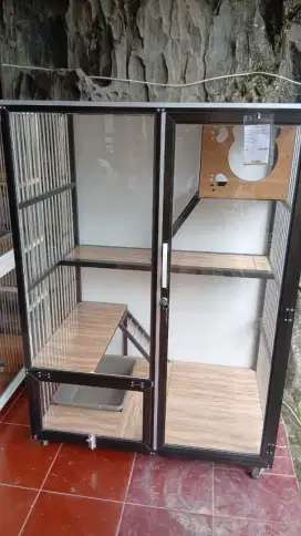 Kandang kucing aluminium
