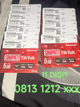 No Cantik 11 digit Rapi seri 0813-1212-XXX simpati telkomsel