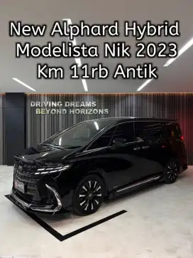 Alphard 2.5 HEV Hybrid Modelista 2024 Hitam Km11rb B1622DOO Nik 2023