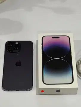 iPhone 14 Pro Max 128GB iBox Fullset Deep Purple Harga Nego