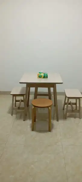 Meja Makan IKEA NORRAKER Table Birch