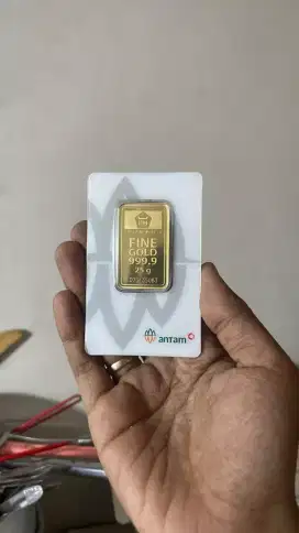 LOGAM MULIA ANTAM 25 GRAM COD BEKASI