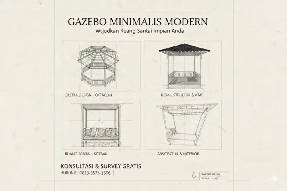 Gazebo Besi Galvanis