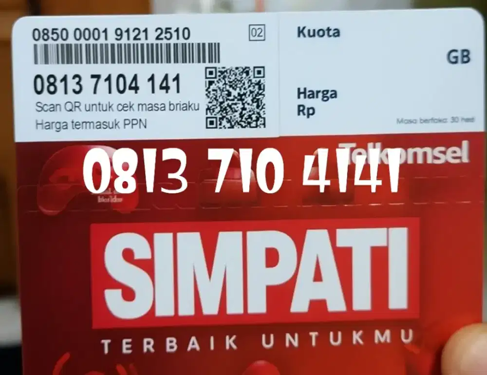 nomor cantik simpati 11 digit segel