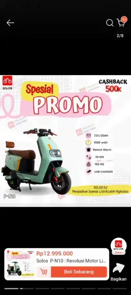 Motor listrik lokal solos pn10