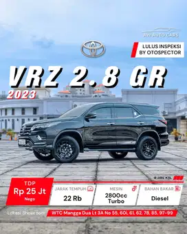 [KM 22 RB] VRZ 2.8 GR NIK 2023 Low KM Toyota Fortuner G SRZ 4x4